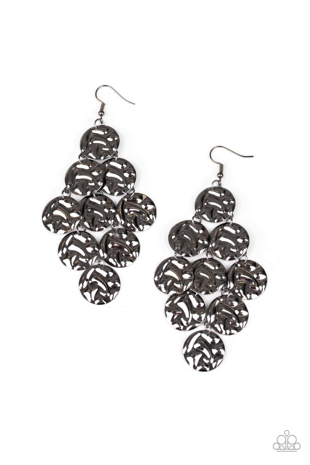 Paparazzi Accessories-Metro Trend - Black Earrings