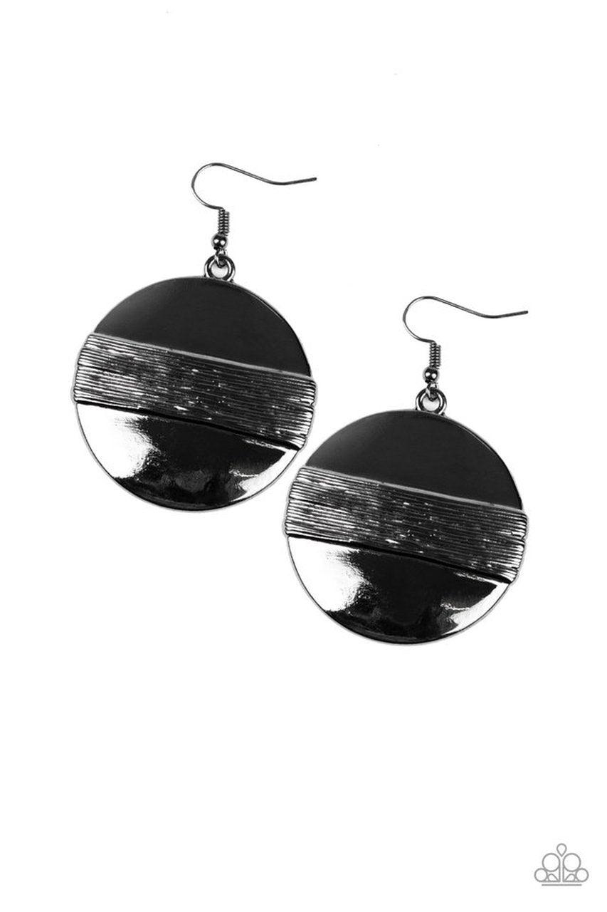 Paparazzi Accessories- - Ultra Uptown - Black Earrings