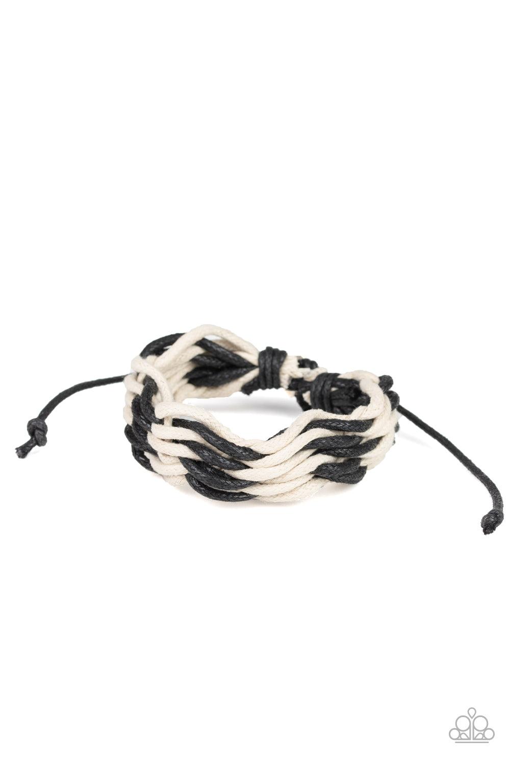 Paparazzi Accessories-WEAVE High and Dry - Black Urban Bracelet