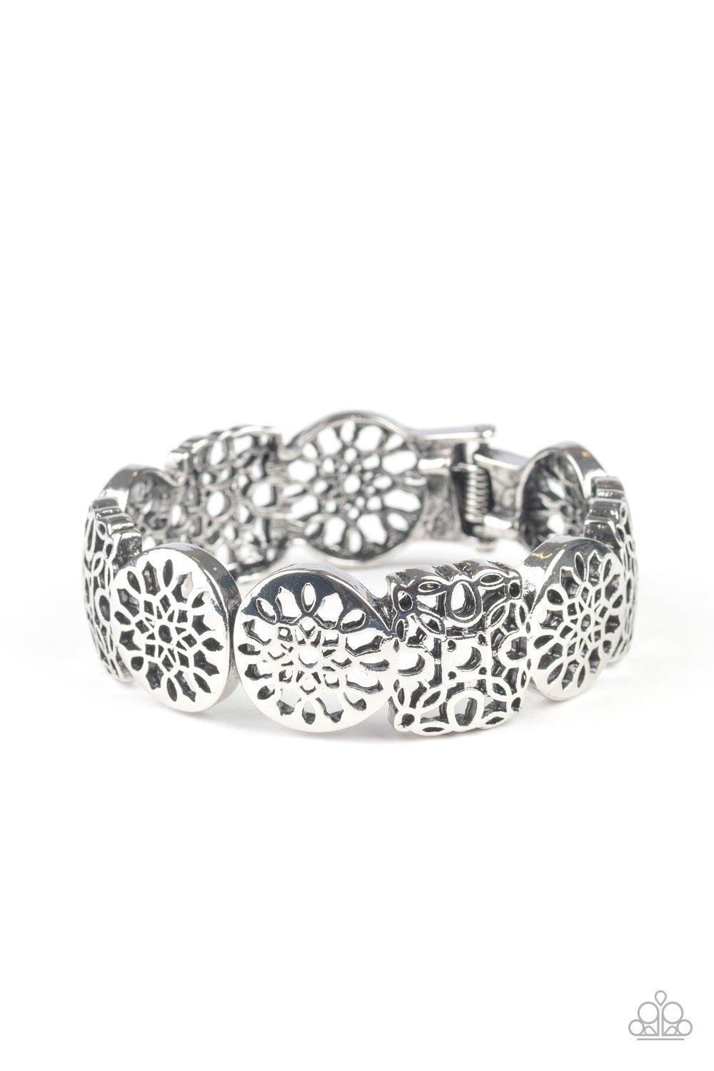 Mandala Mixer Silver Bracelet - Jewelry by Bretta