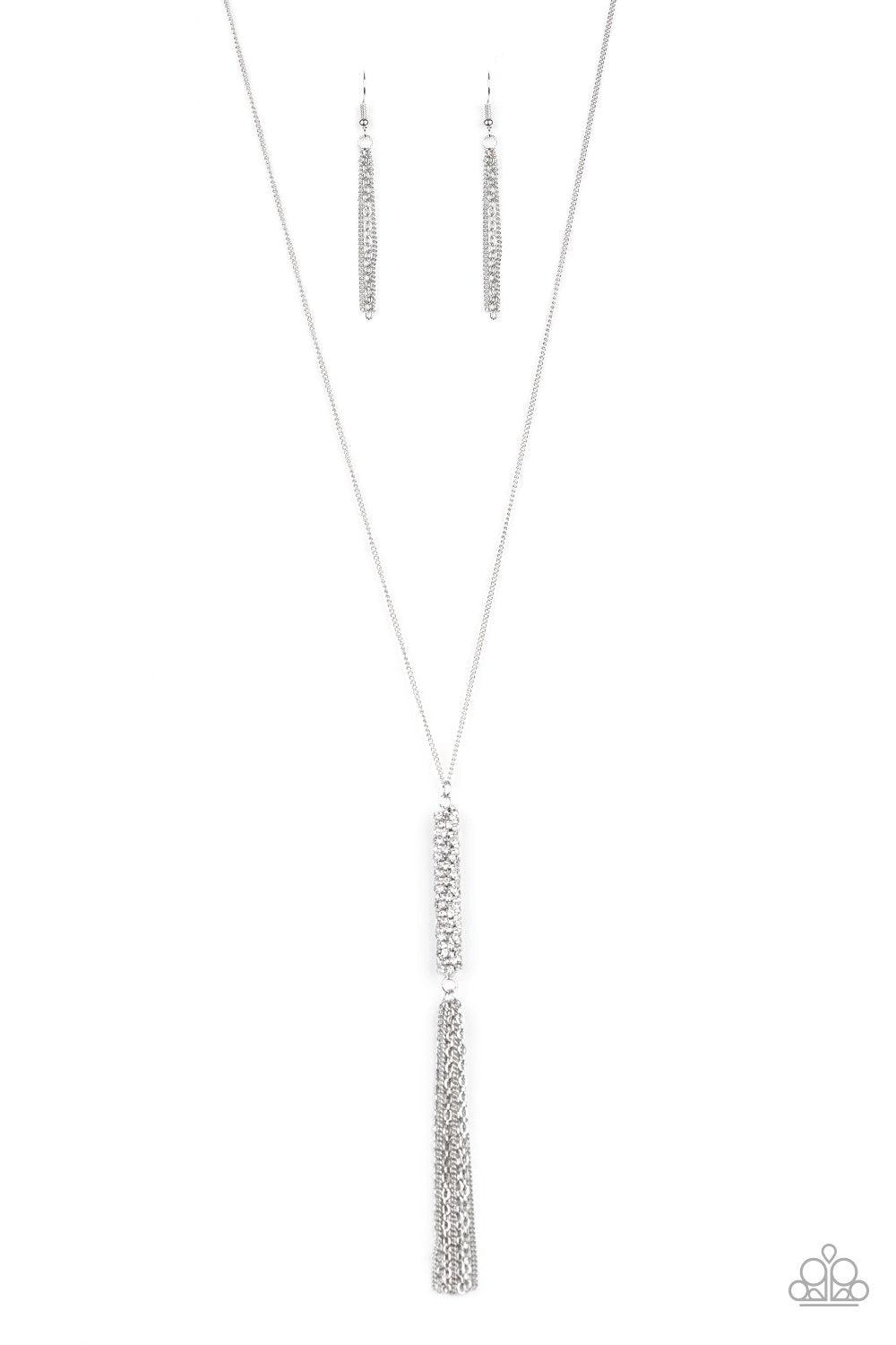 Paparazzi Accessories-Towering Twinkle - White Necklace