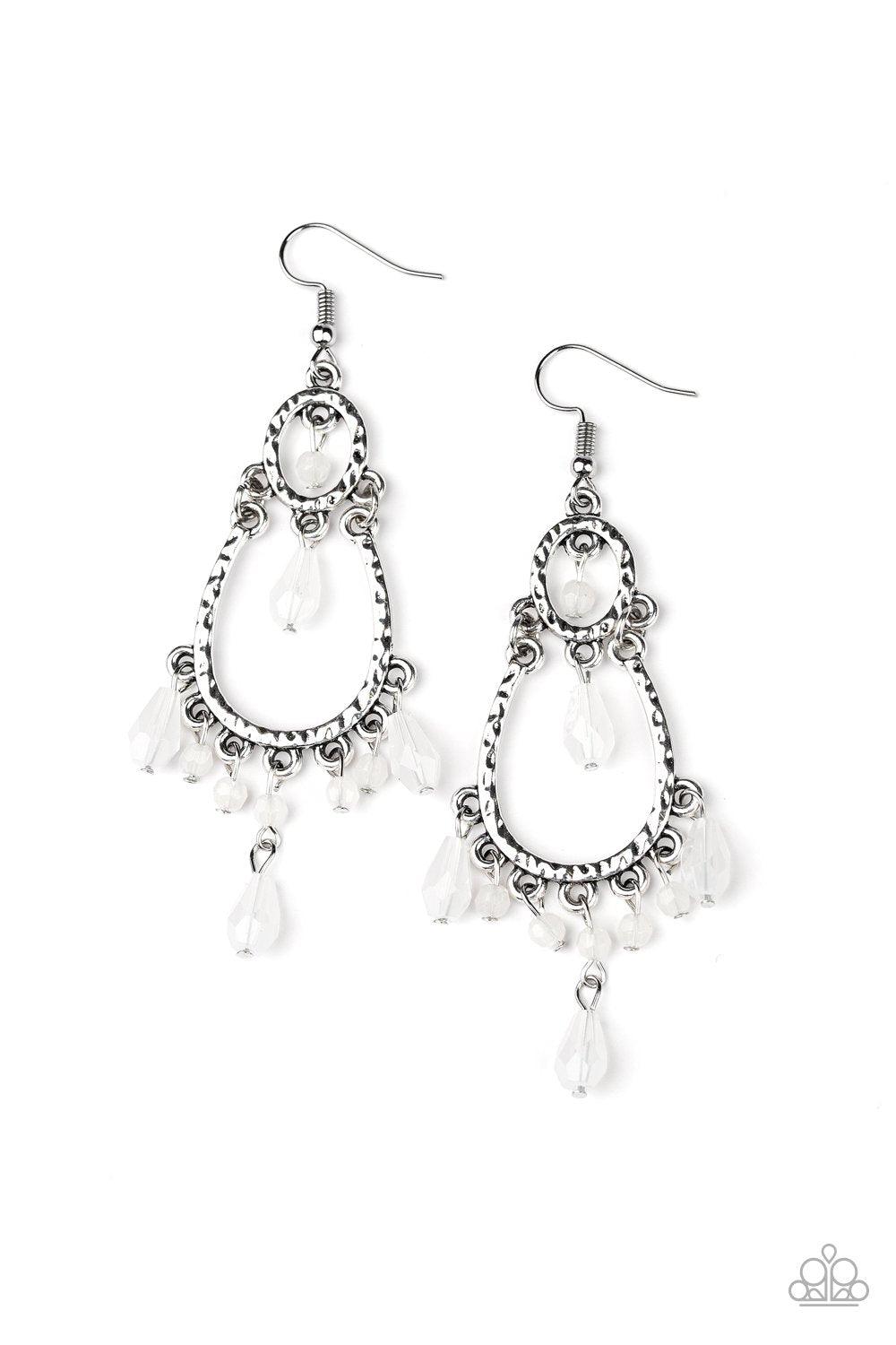 Summer Sorbet White Earrings - Jewelry by Bretta