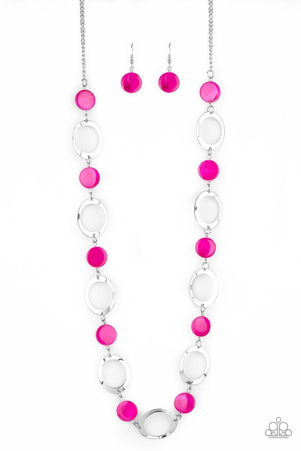 Paparazzi Accessories-SHELL Your Soul - Pink Necklace