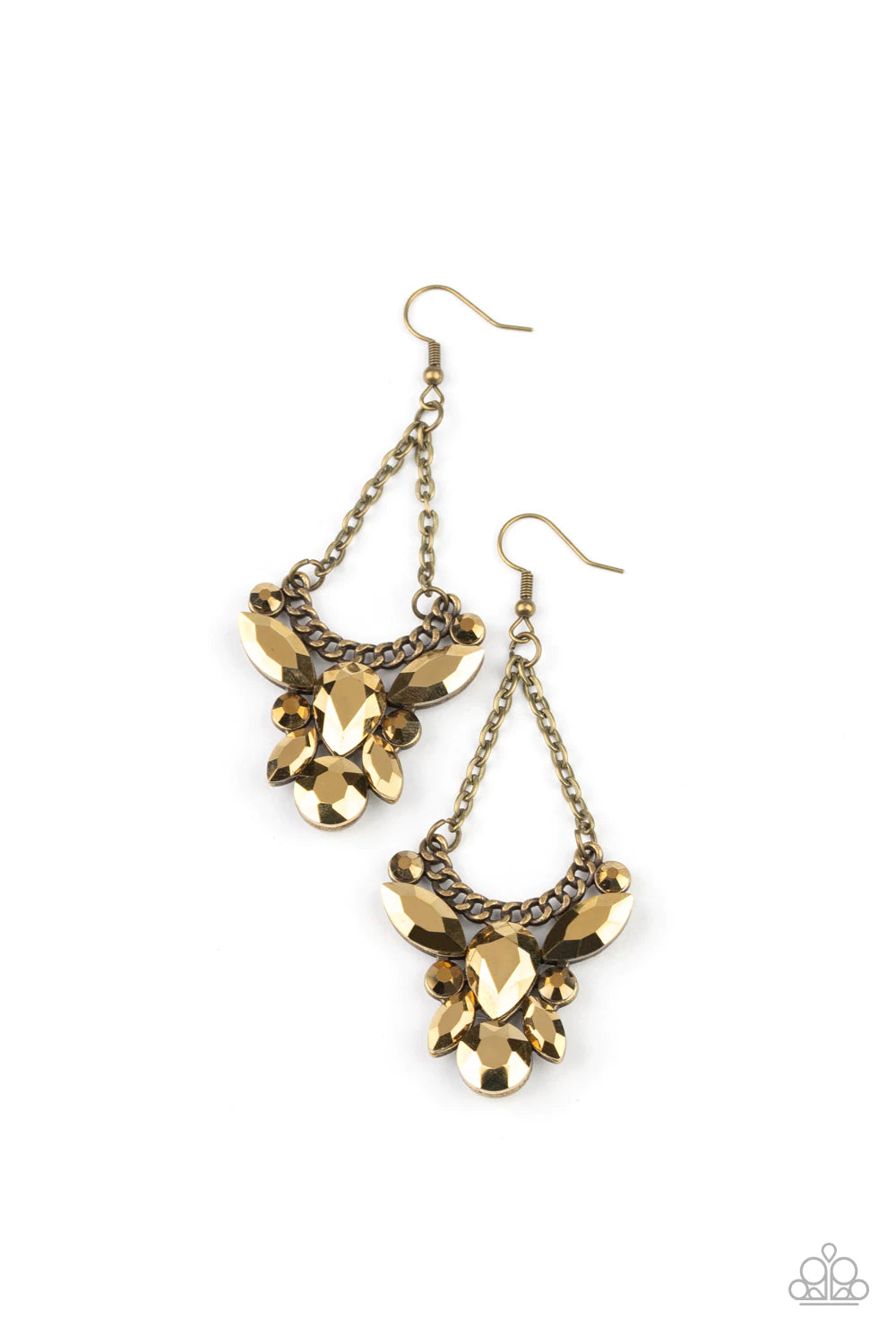 Bling Bouquets Brass Earrings - Jewelry by Bretta