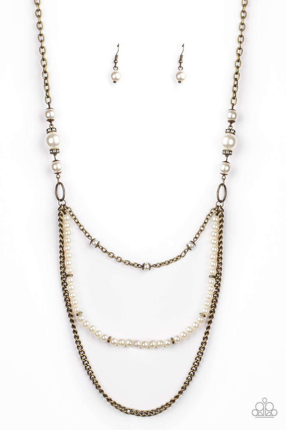 Paparazzi Accessories-Very Vintage - Brass Necklace