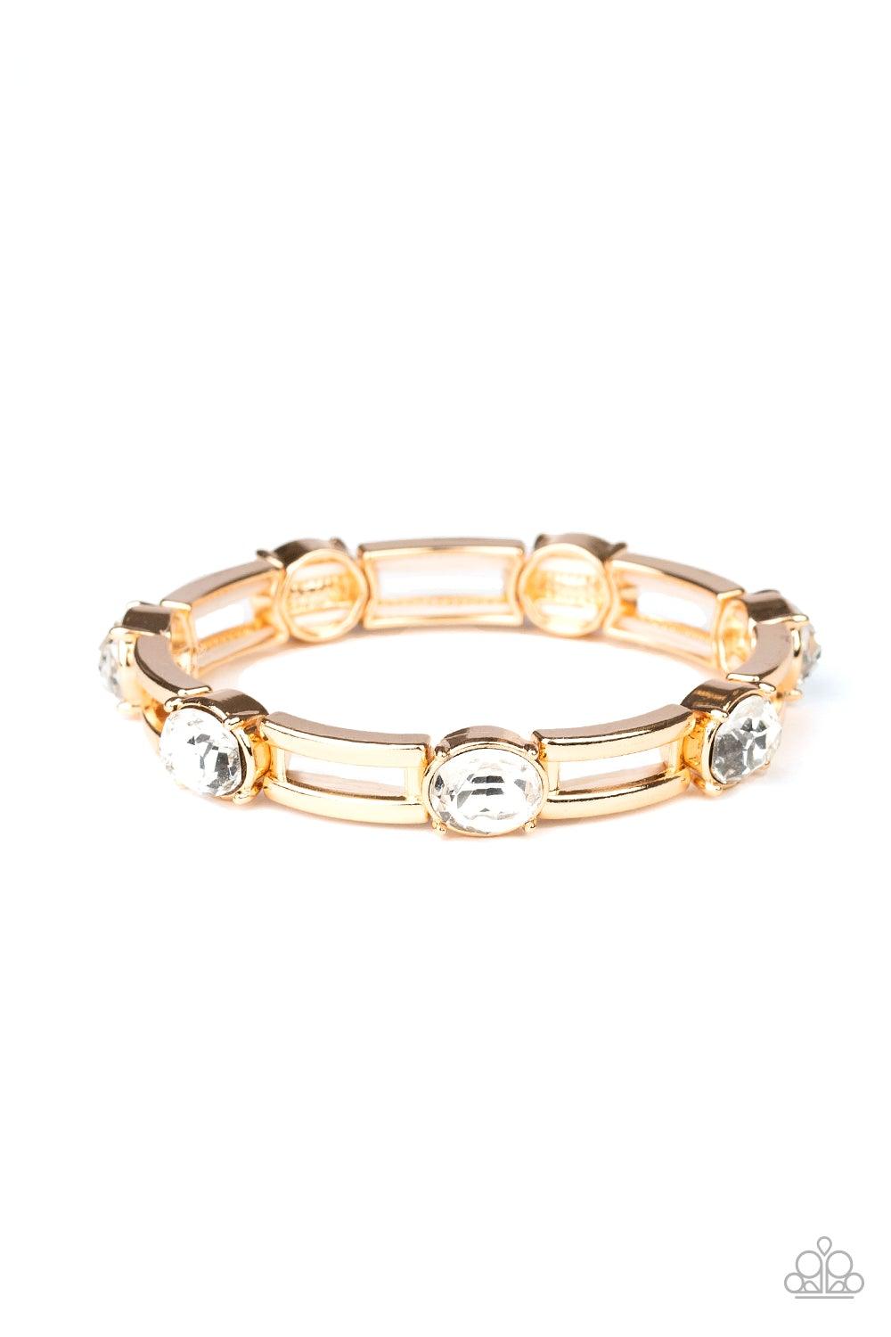 Paparazzi Accessories-FLASH or Credit? - Gold Bracelet