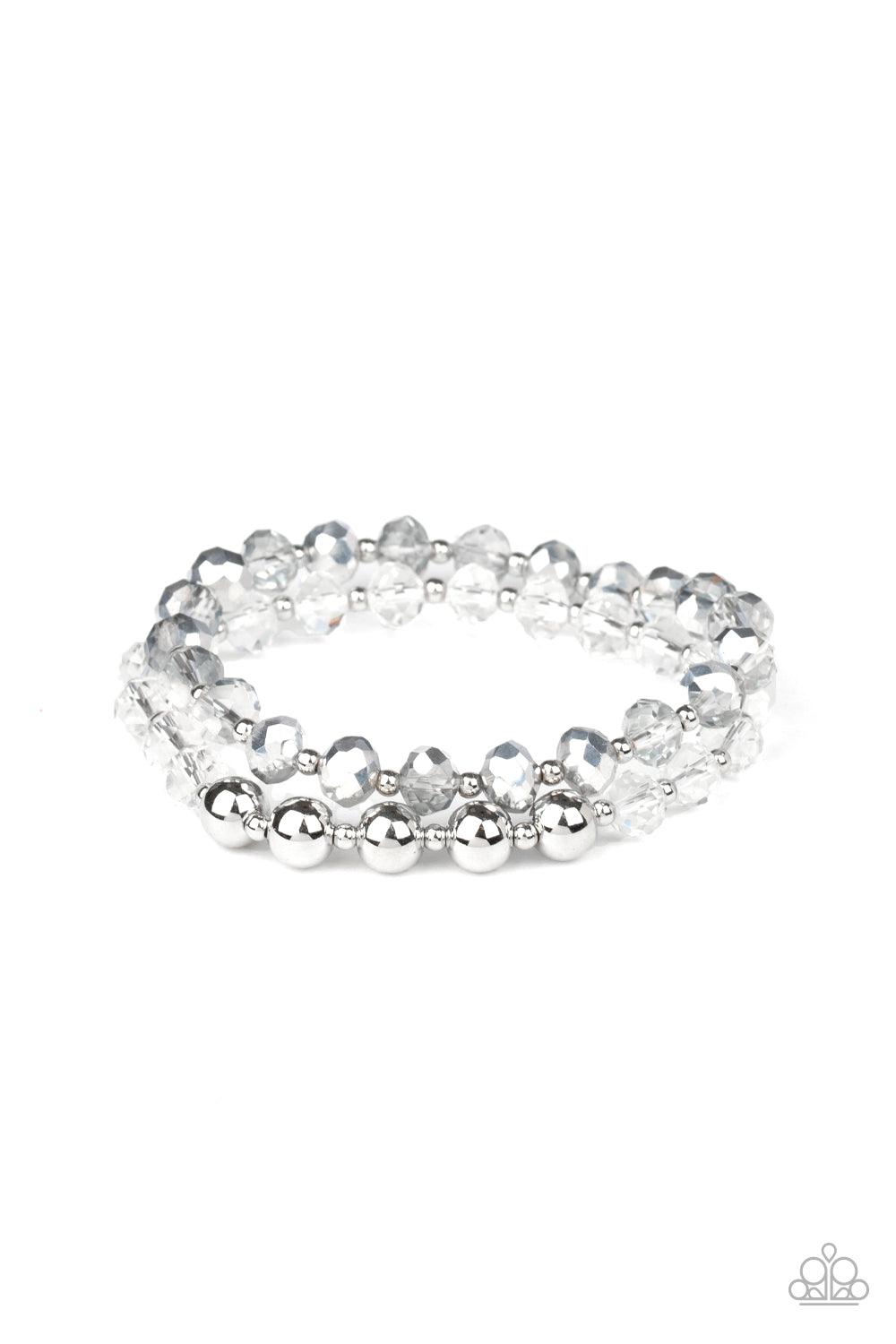 Paparazzi Accessories-Millennial Grandeur - White Bracelet
