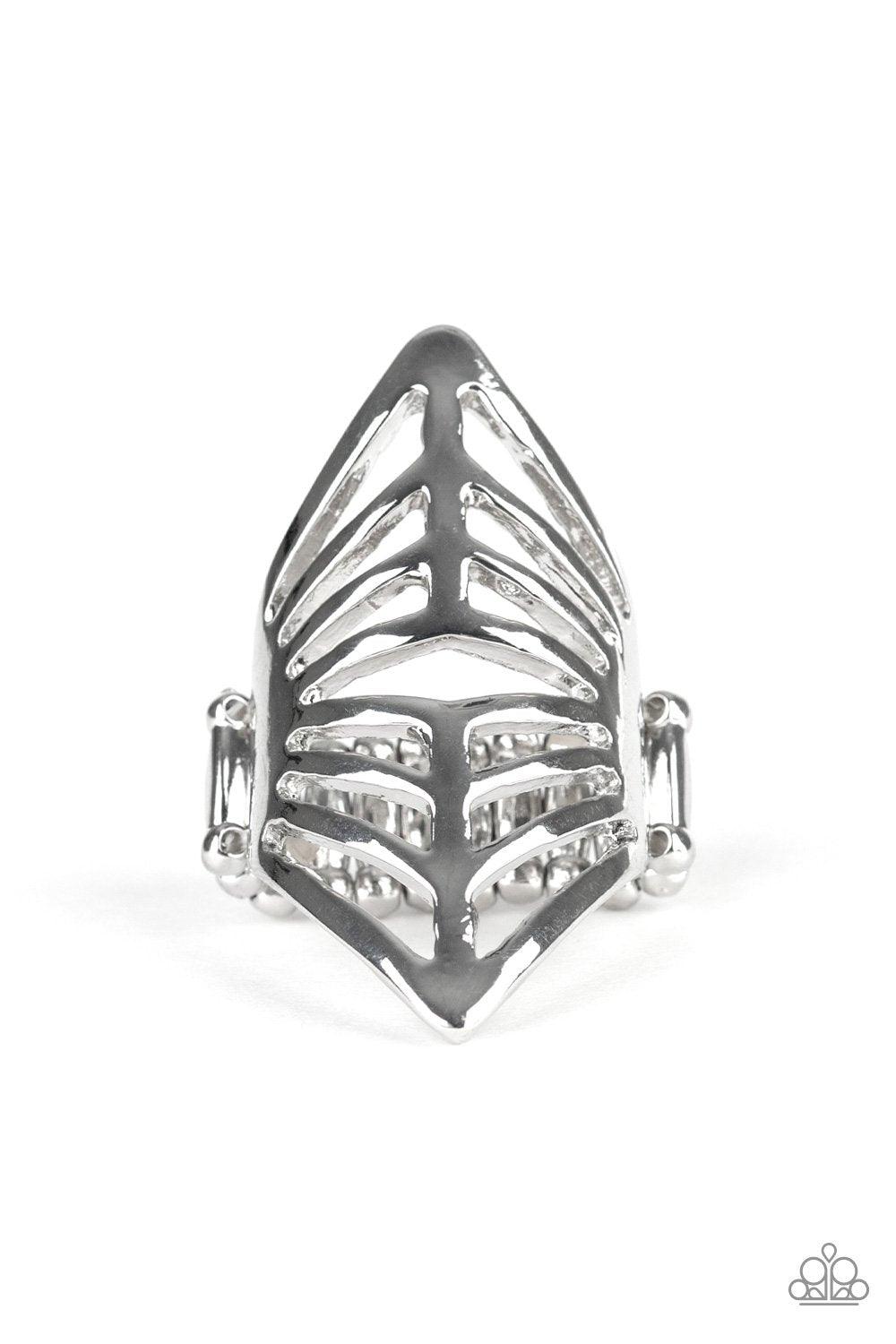 Paparazzi Accessories-Deco Defender - Silver Ring