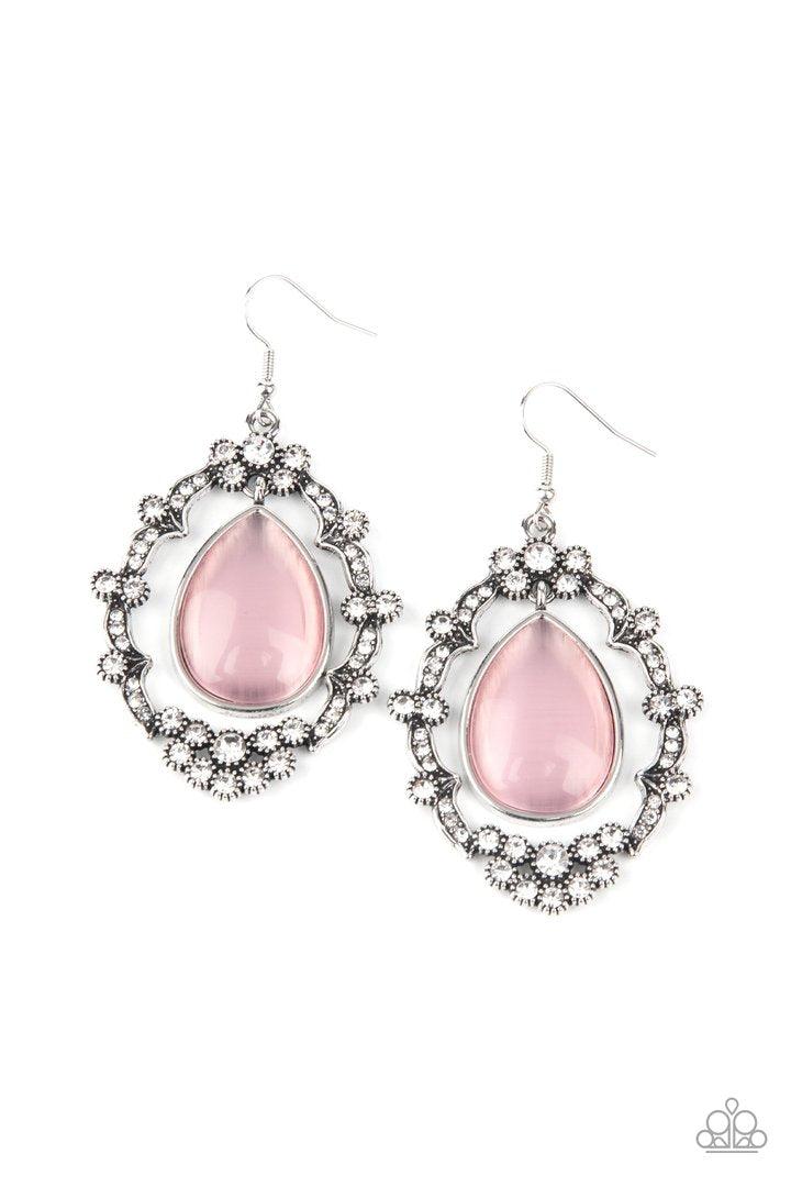 Paparazzi Accessories- Icy Eden - Pink Earrings