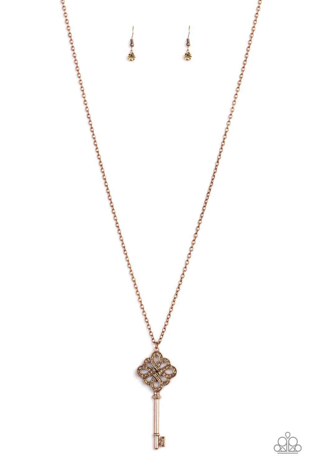 Paparazzi Accessories-Unlocked - Copper Necklace