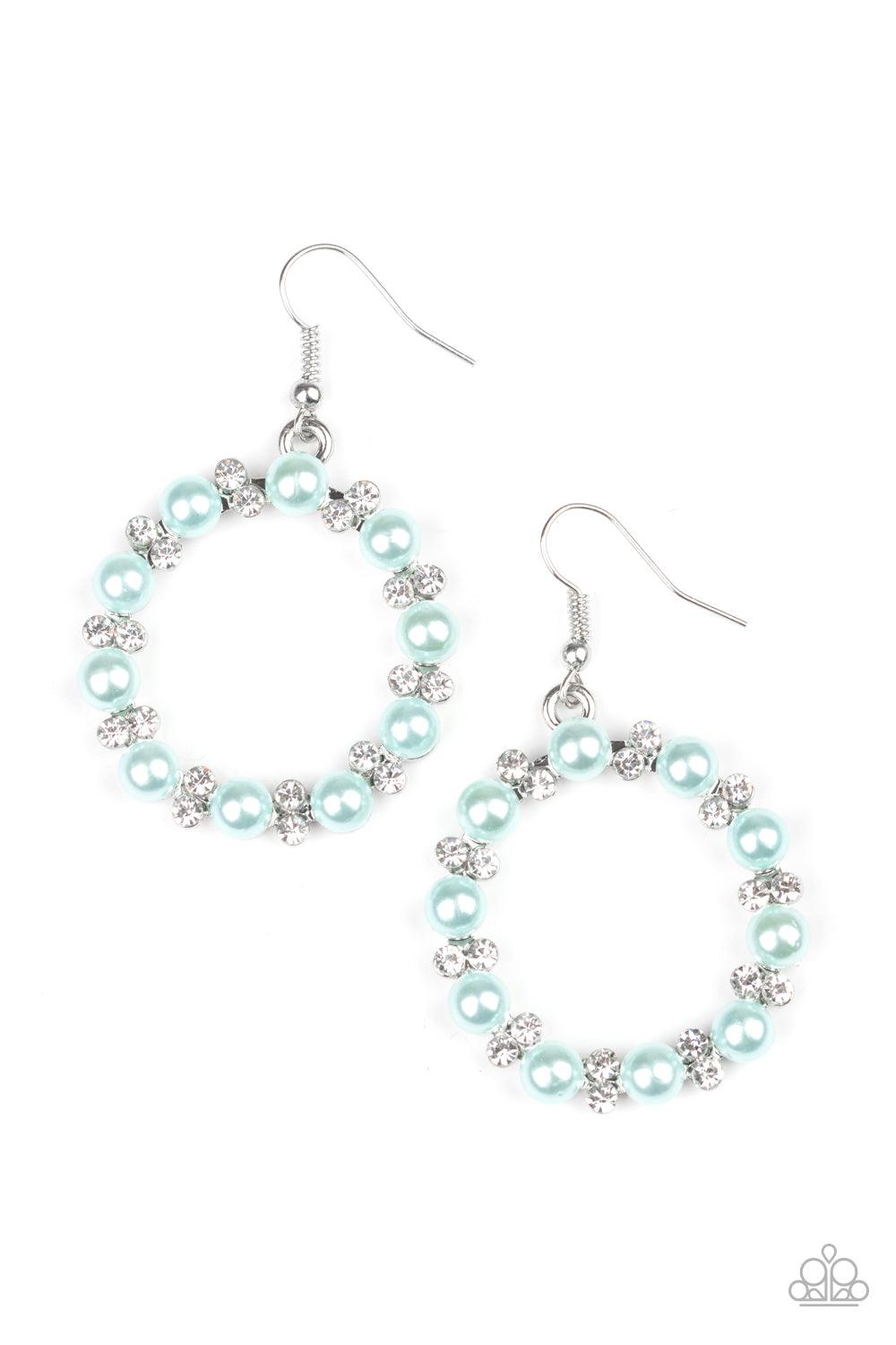Paparazzi Accessories-Symphony Sparkle - Blue Earrings