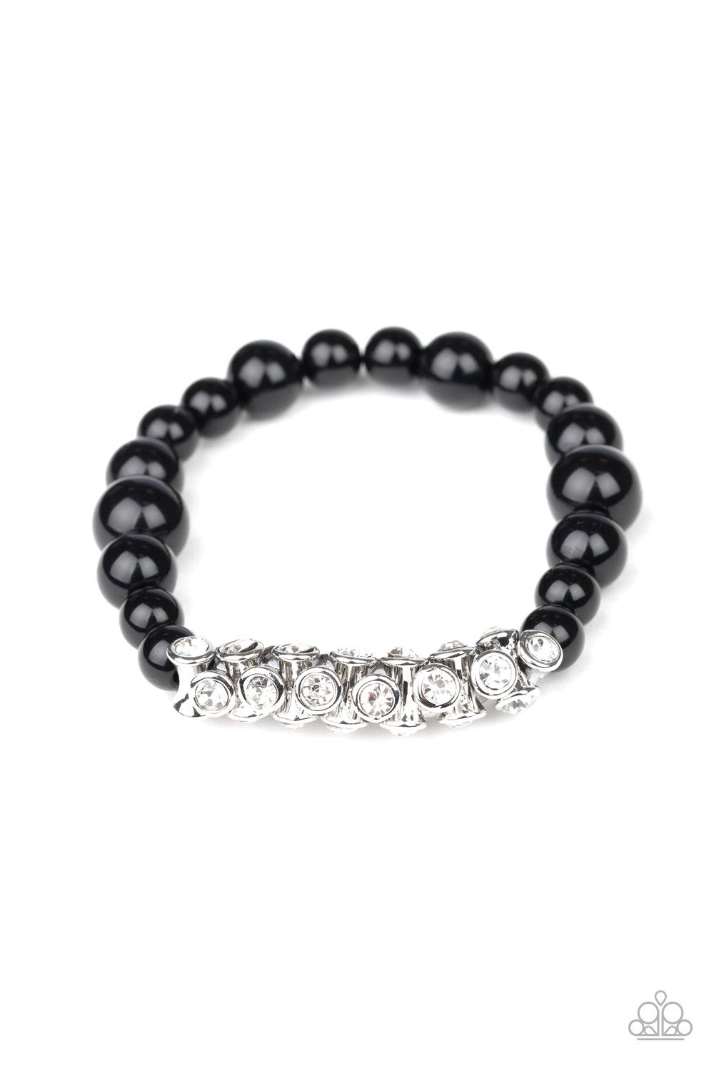 Paparazzi Accessories-Traffic-Stopping Sparkle - Black Bracelet