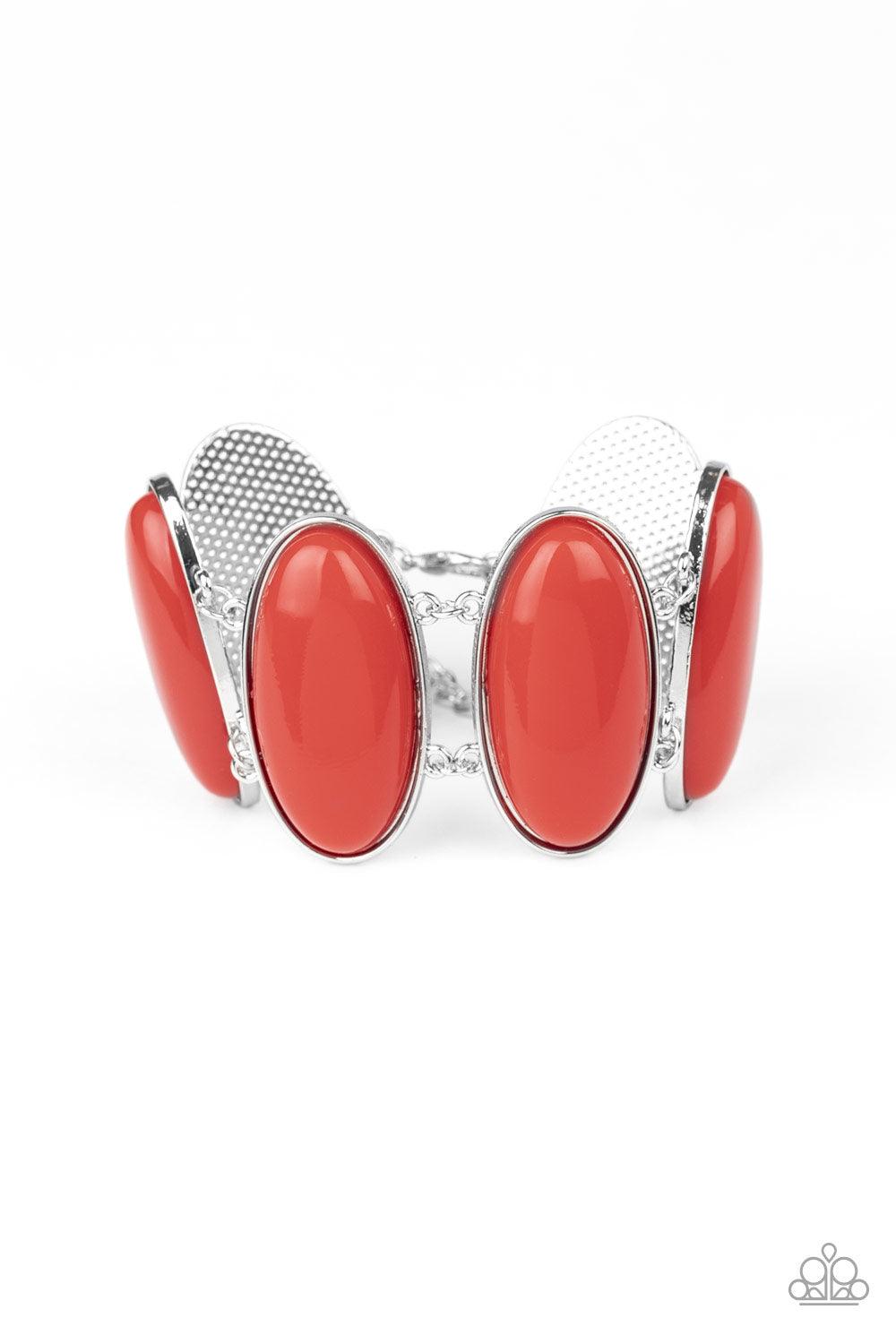 Paparazzi Accessories-Power Pop - Red Bracelet