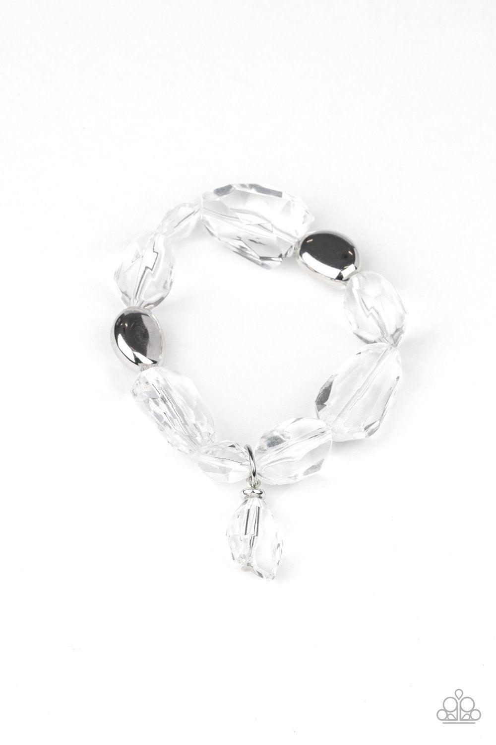 Gemstone Glamour White Bracelet - Jewelry by Bretta