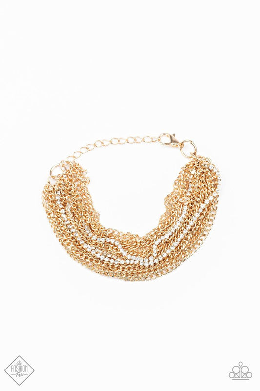 Paparazzi Accessories-Pour Me Another - Gold Bracelet