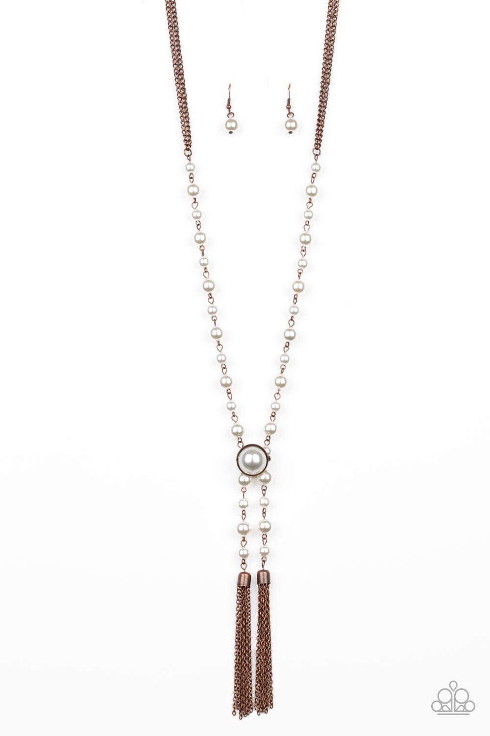 Paparazzi Accessories-Vintage Diva - Copper Necklace