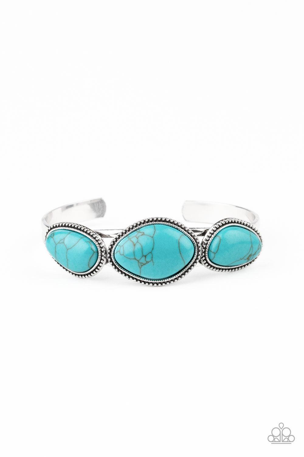 Paparazzi Accessories-Stone Solace - Blue Bracelet