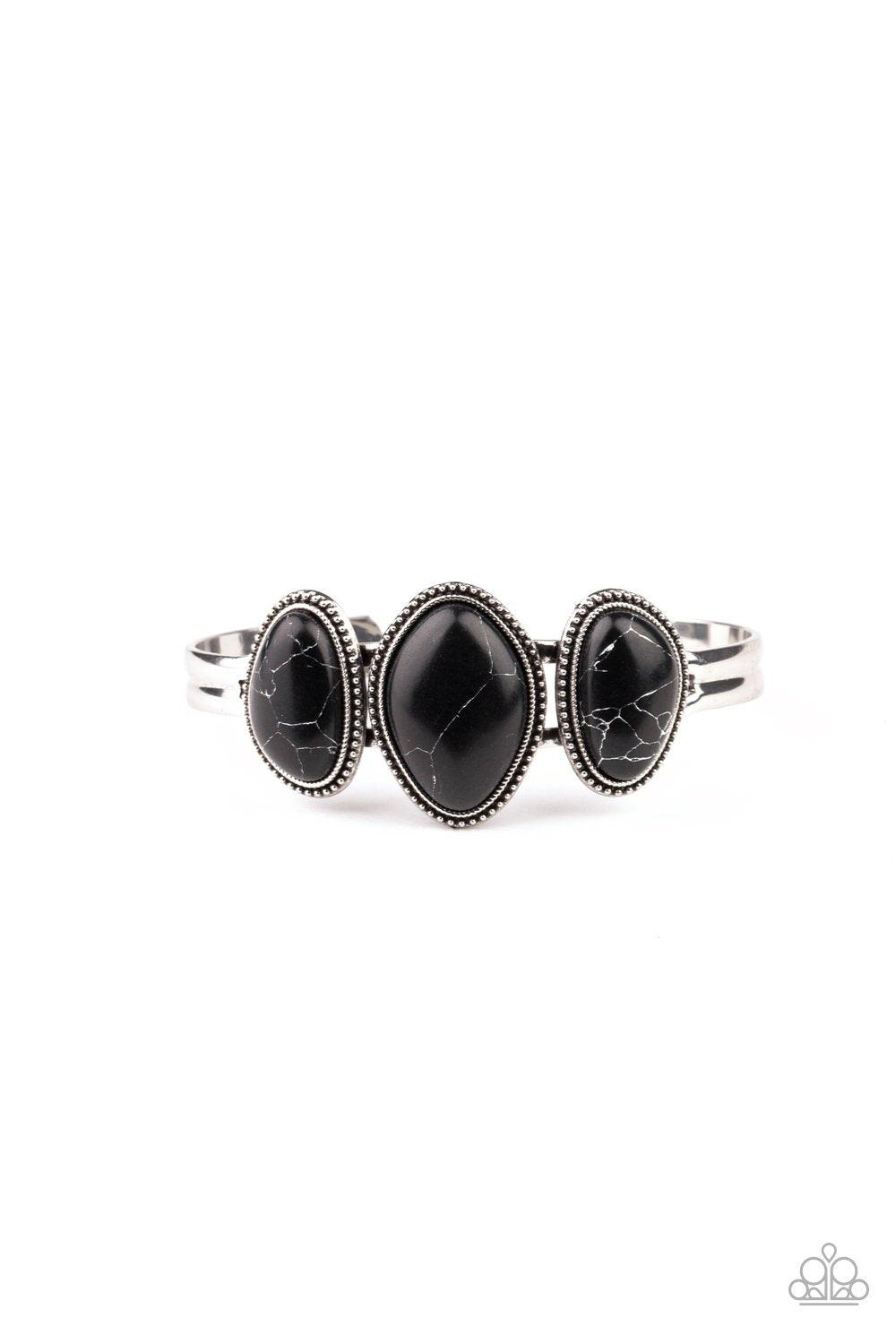 Paparazzi Accessories-Stone Shrine - Black Bracelet