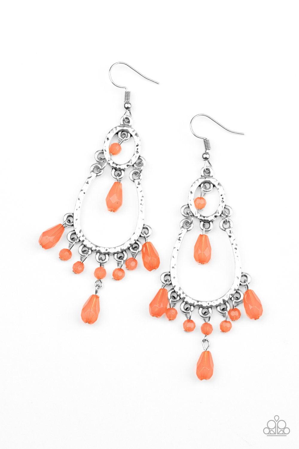 Paparazzi Accessories-Summer Sorbet - Orange Earrings