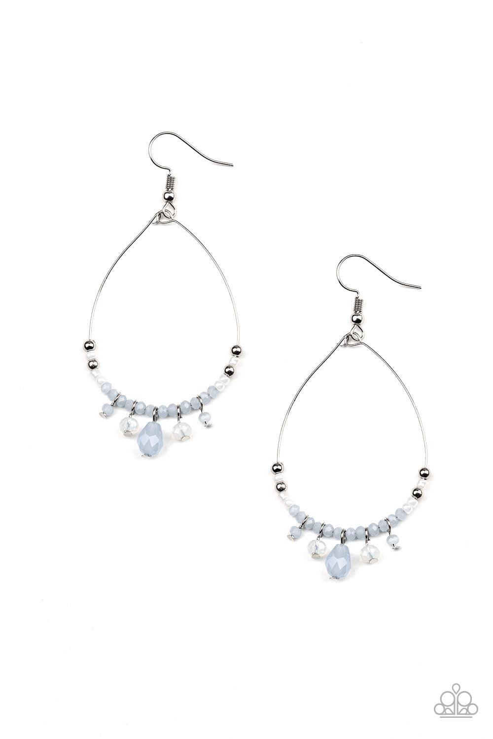 Paparazzi Accessories-Exquisitely Ethereal - Blue Earrings
