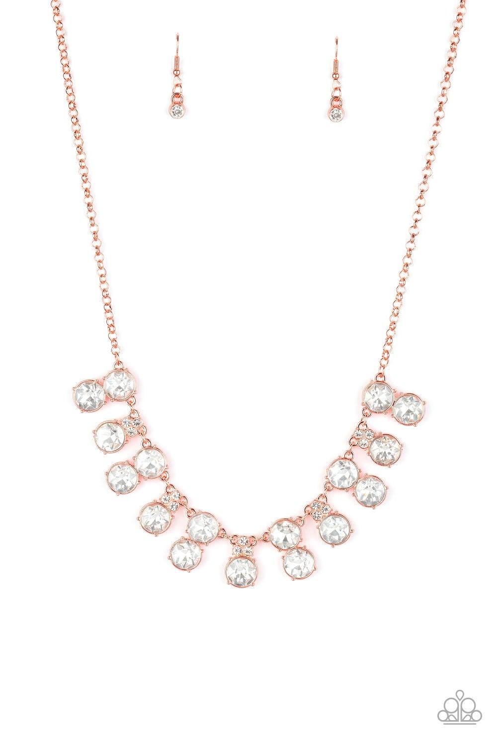 Paparazzi Accessories-Top Dollar Twinkle - Copper Necklace
