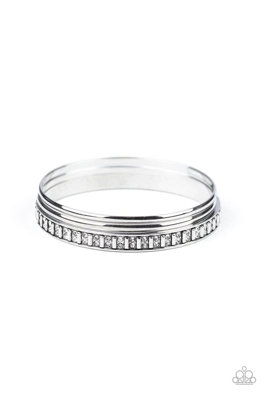 Flawless Flaunter White Bracelet - Jewelry by Bretta
