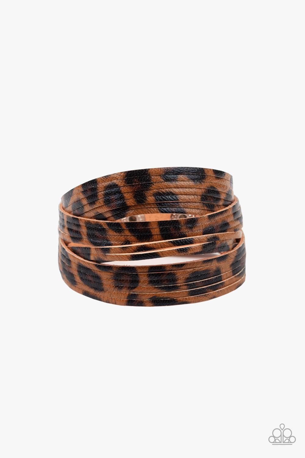 Paparazzi Accessories-Hey GRRirl - Brown Bracelets