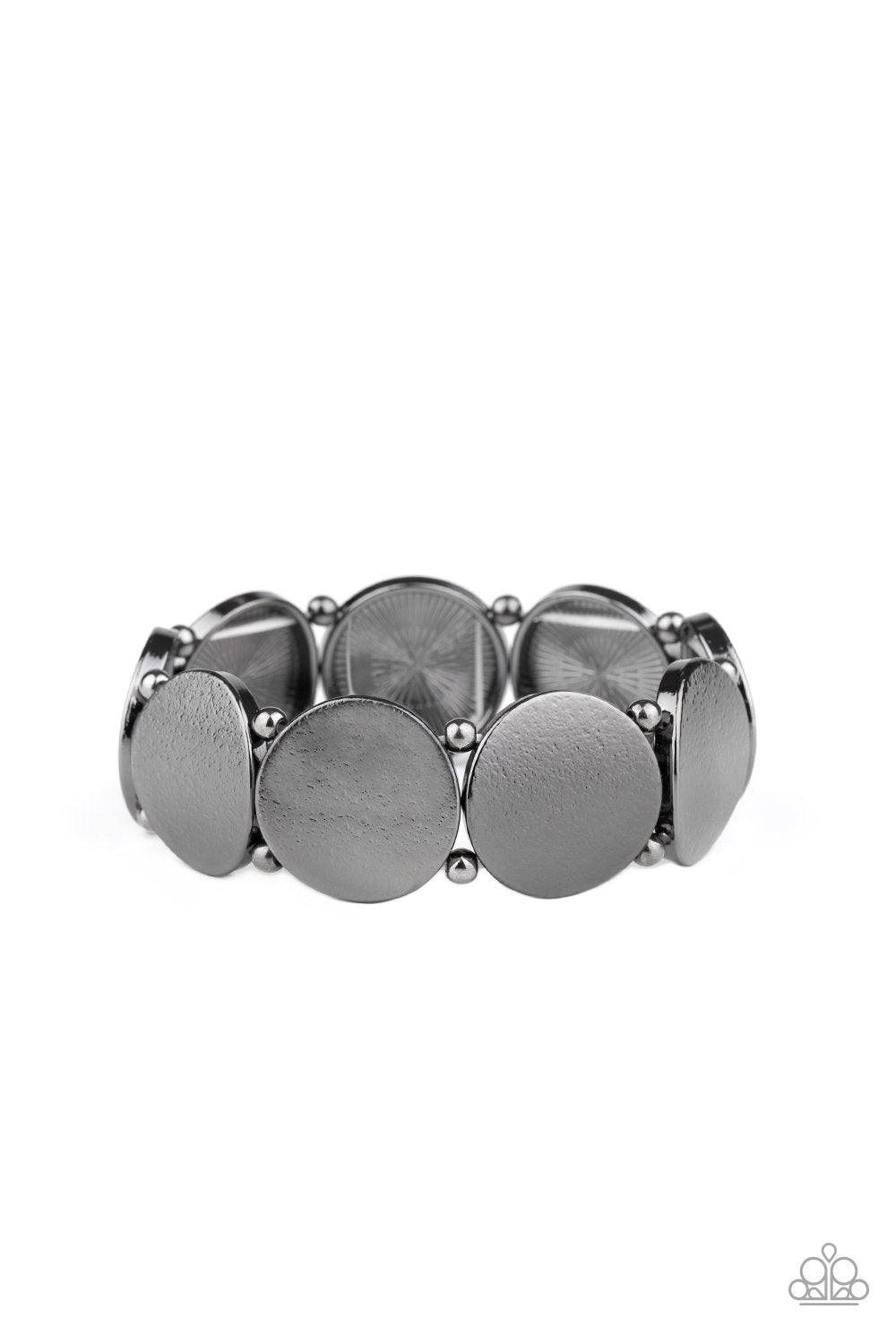 Paparazzi Accessories-Metallic Spotlight - Black Bracelet