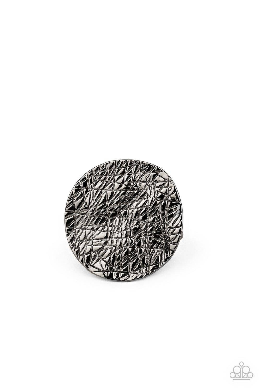 Paparazzi Accessories-Lined Up - Black Ring