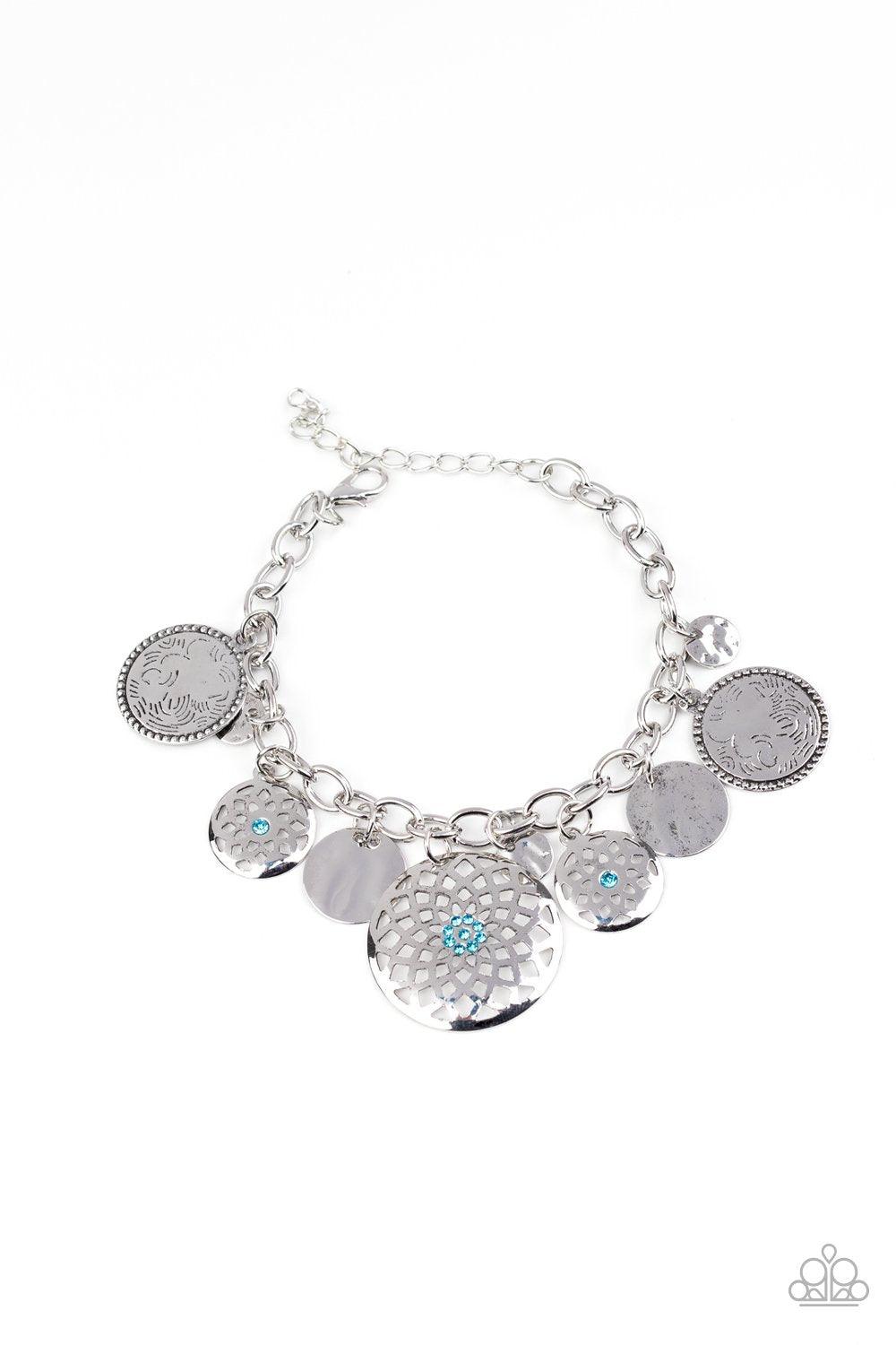 Paparazzi Accessories-Trinket Tranquility - Blue Bracelet