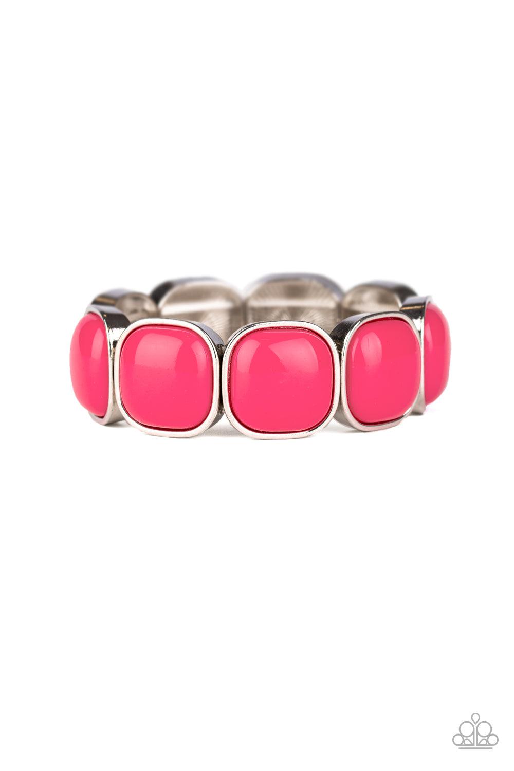 Paparazzi Accessories-Vivacious Volume - Pink Bracelet