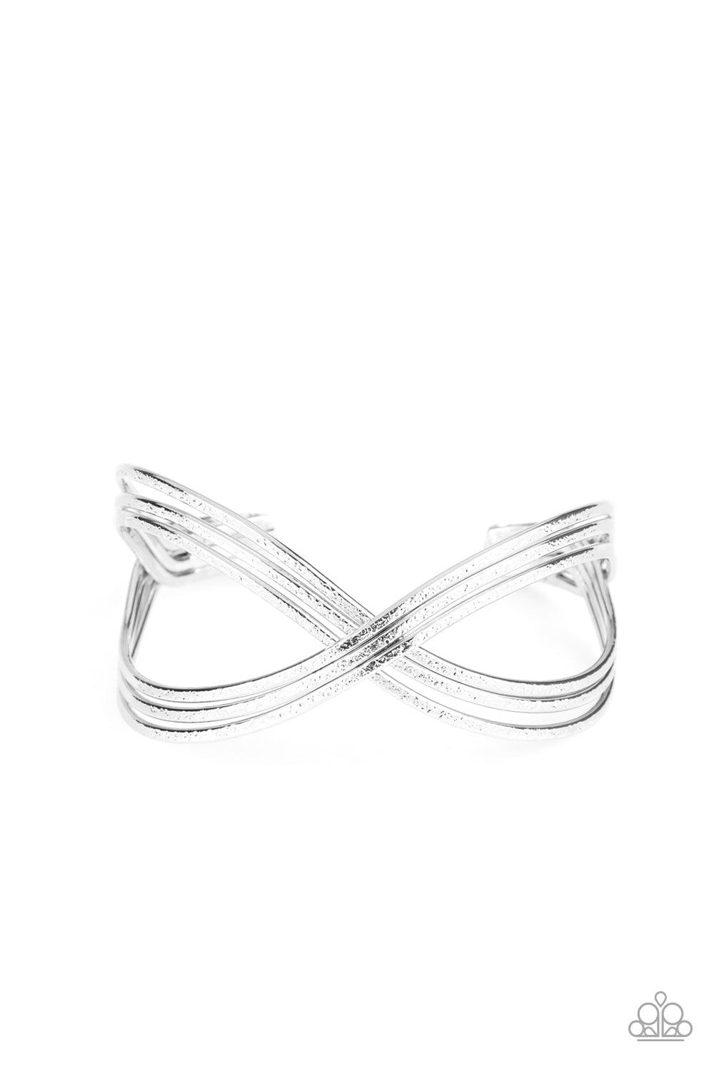 Paparazzi Accessories-Infinitely Iridescent - Silver Bracelet