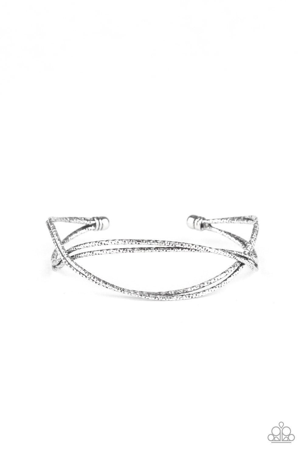 Paparazzi Accessories-Bending Over Backwards - Silver Bracelet