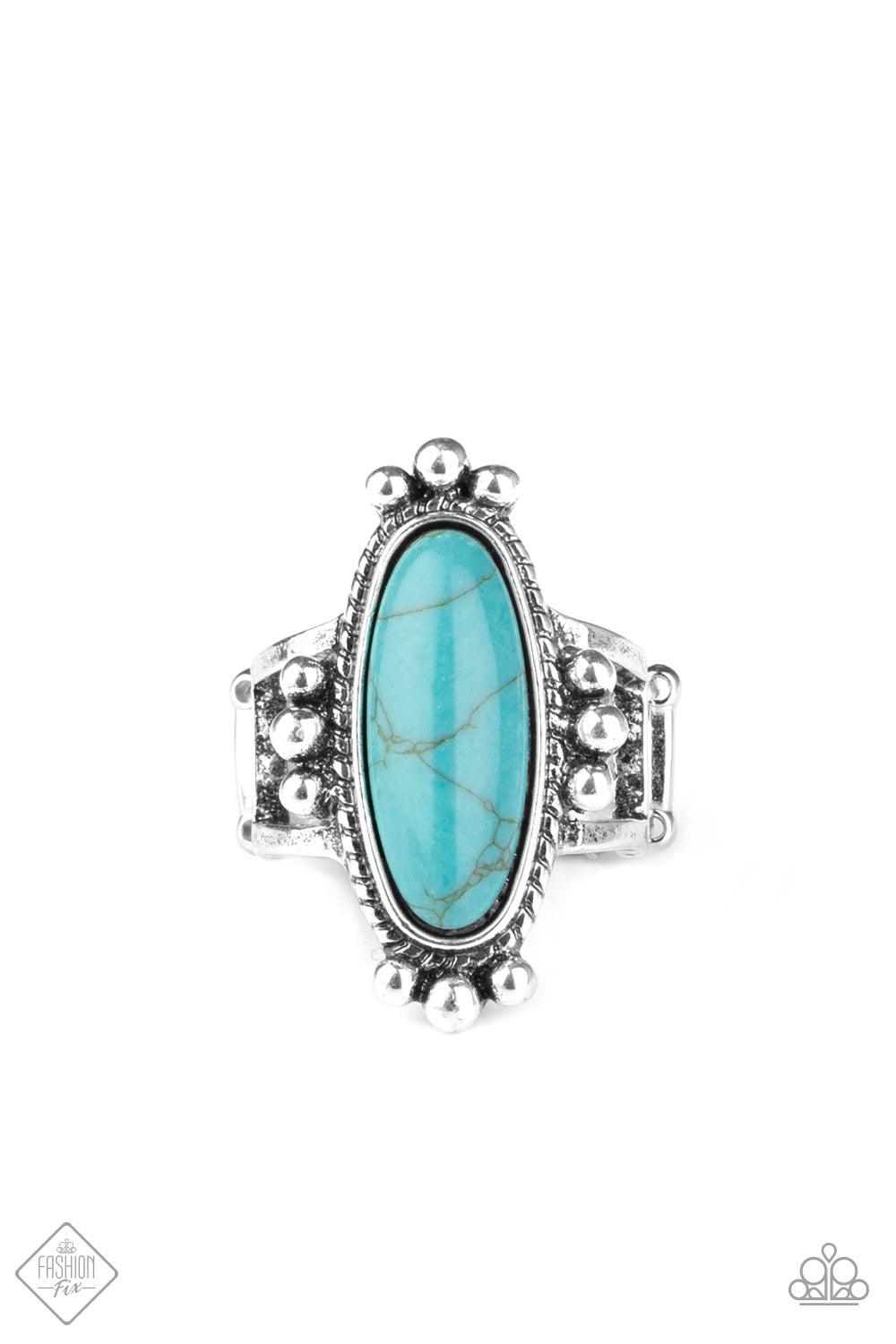 Paparazzi Accessories-Pioneer Paradise - Blue Ring