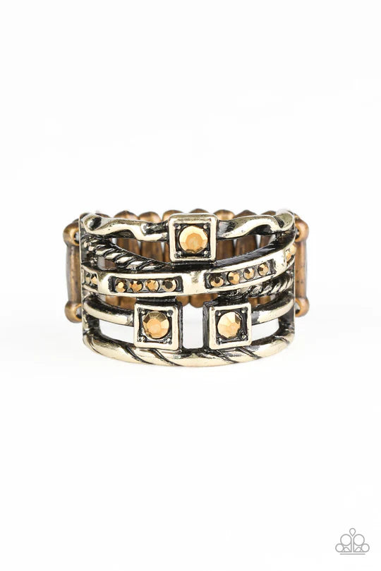Couture Connoisseur Brass Ring - Jewelry by Bretta