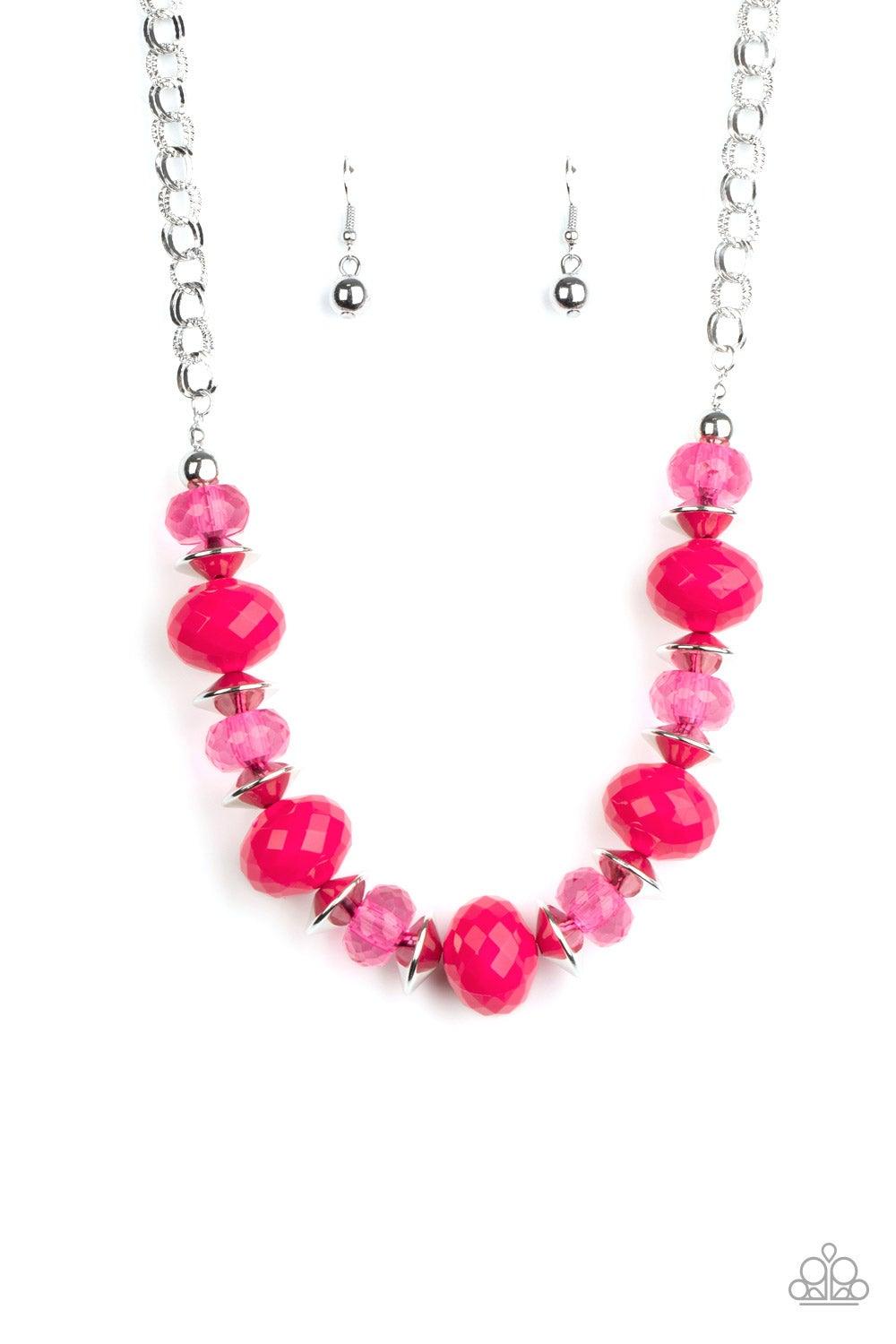 Paparazzi Accessories-Hollywood Gossip - Pink Necklace