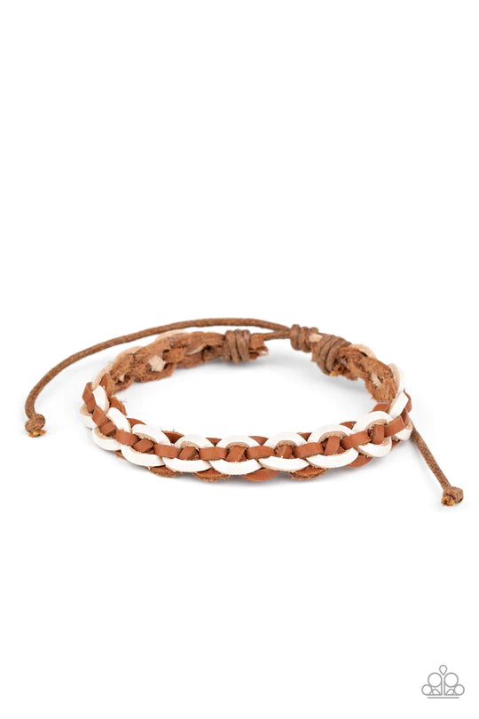 Rural Rules Brown Bracelet - Jewelry by Bretta