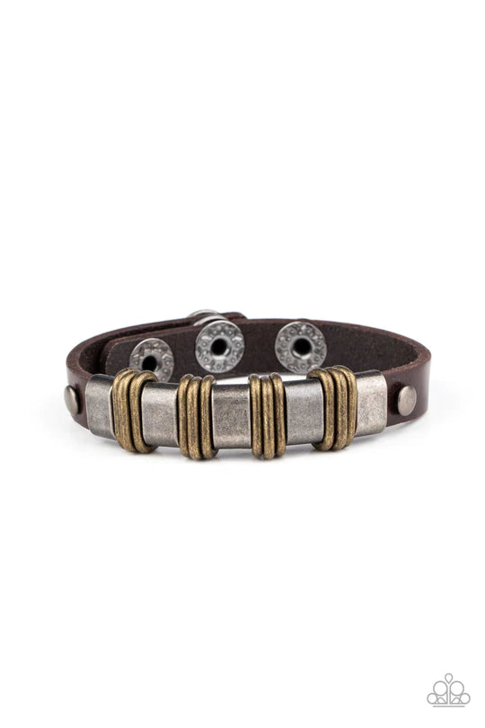 Rural Explorer Brown Bracelet - Jewelry by Bretta