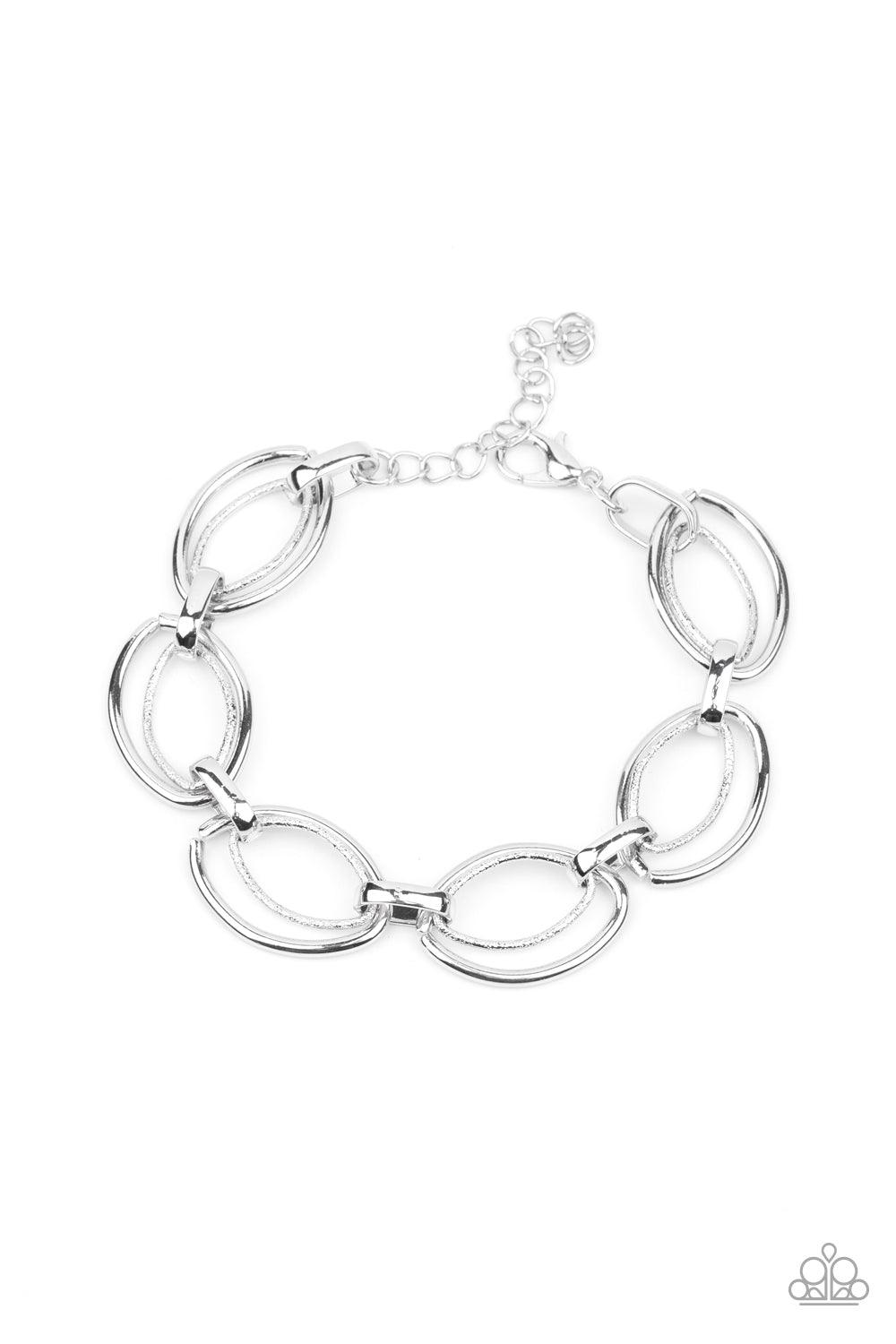 Paparazzi Accessories-Simplistic Shimmer - Silver Bracelet