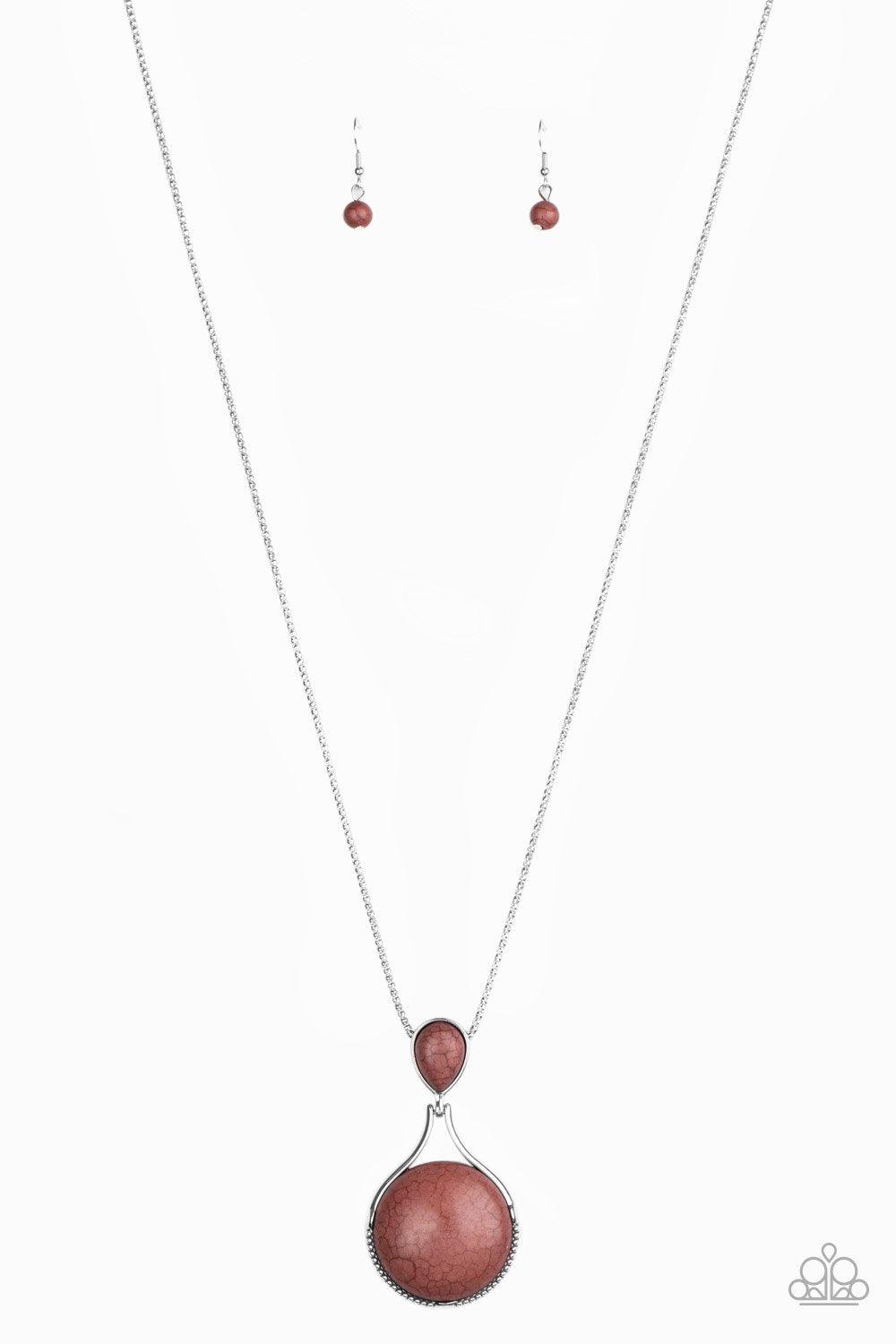 Desert Pools Brown Necklace - Jewelry by Bretta