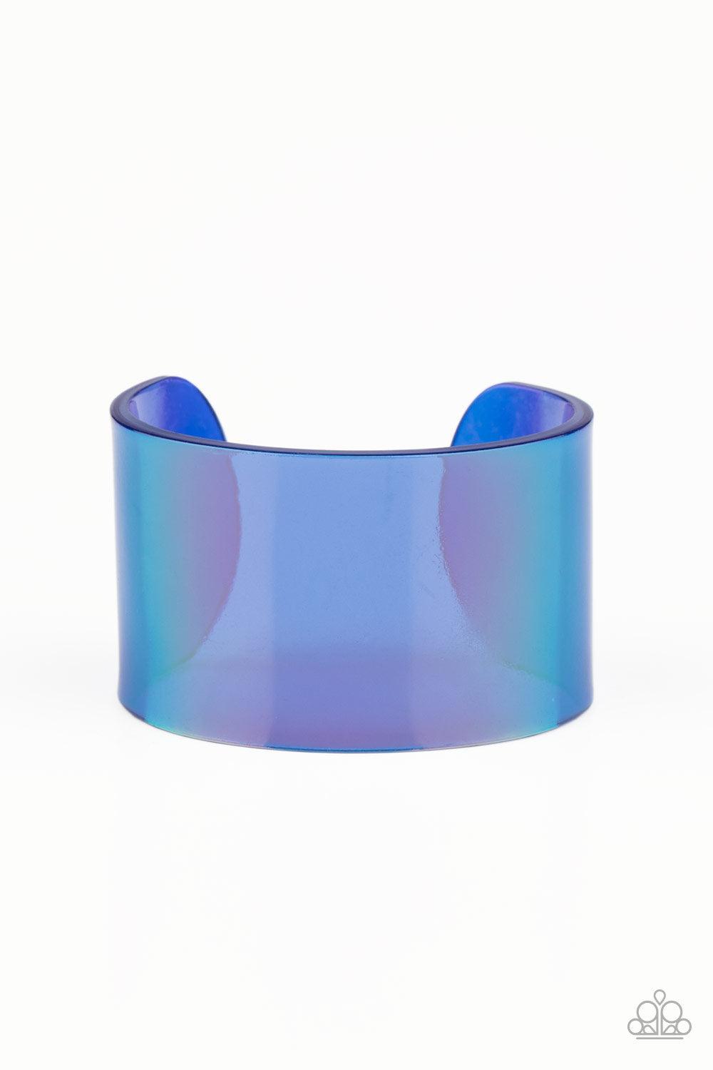 Paparazzi Accessories-Holographic Aura - Blue Bracelet