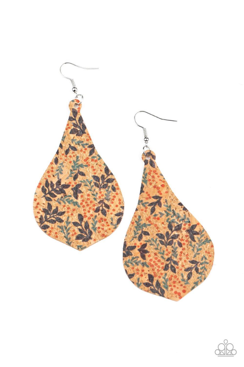 Paparazzi Accessories-Cork Coast - Multi Earrings
