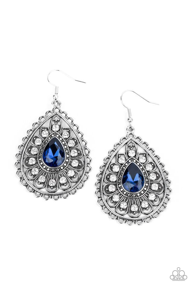 Eat, Drink, and BEAM Merry Blue Earrings - Jewelry by Bretta
