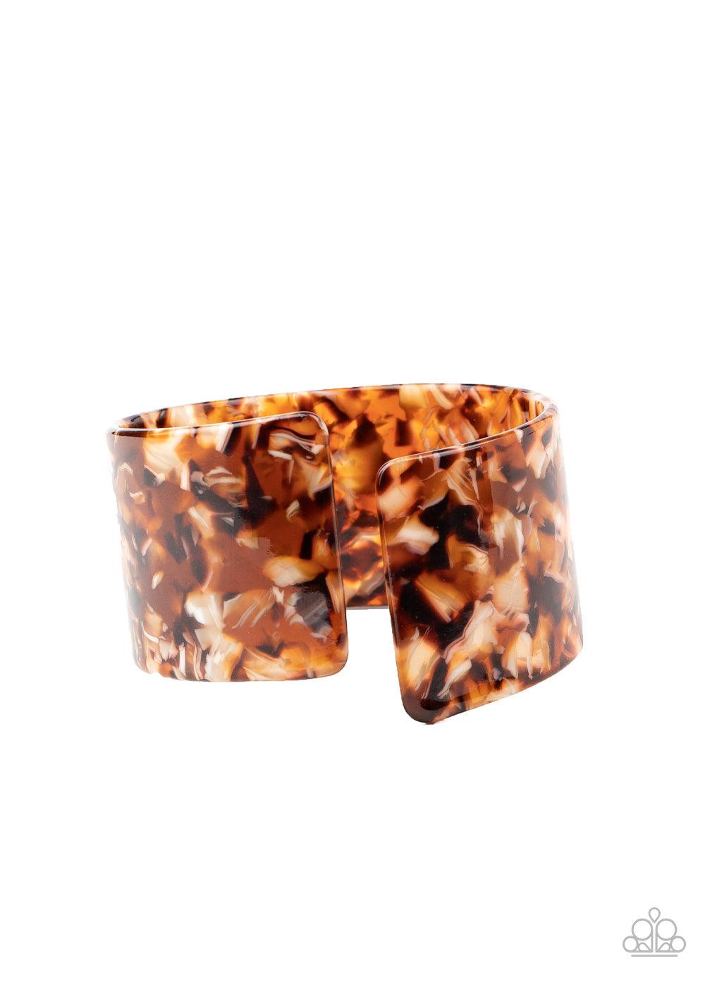 Paparazzi Accessories-Haute Hustle - Brown Bracelet