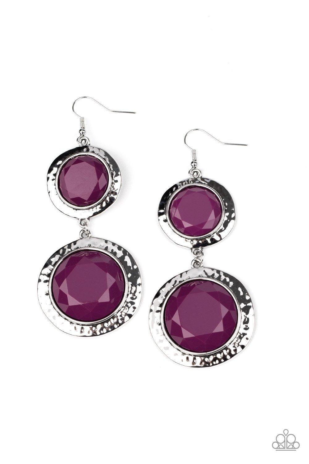 Paparazzi Accessories-Thrift Shop Stop - Purple Earrings