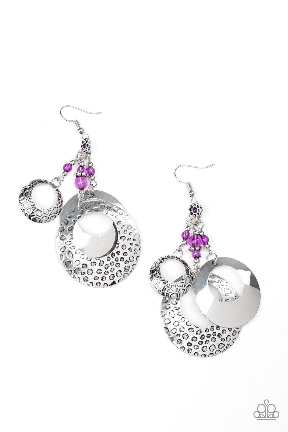 Paparazzi Accessories-Wanderlust Garden - Purple Earrings
