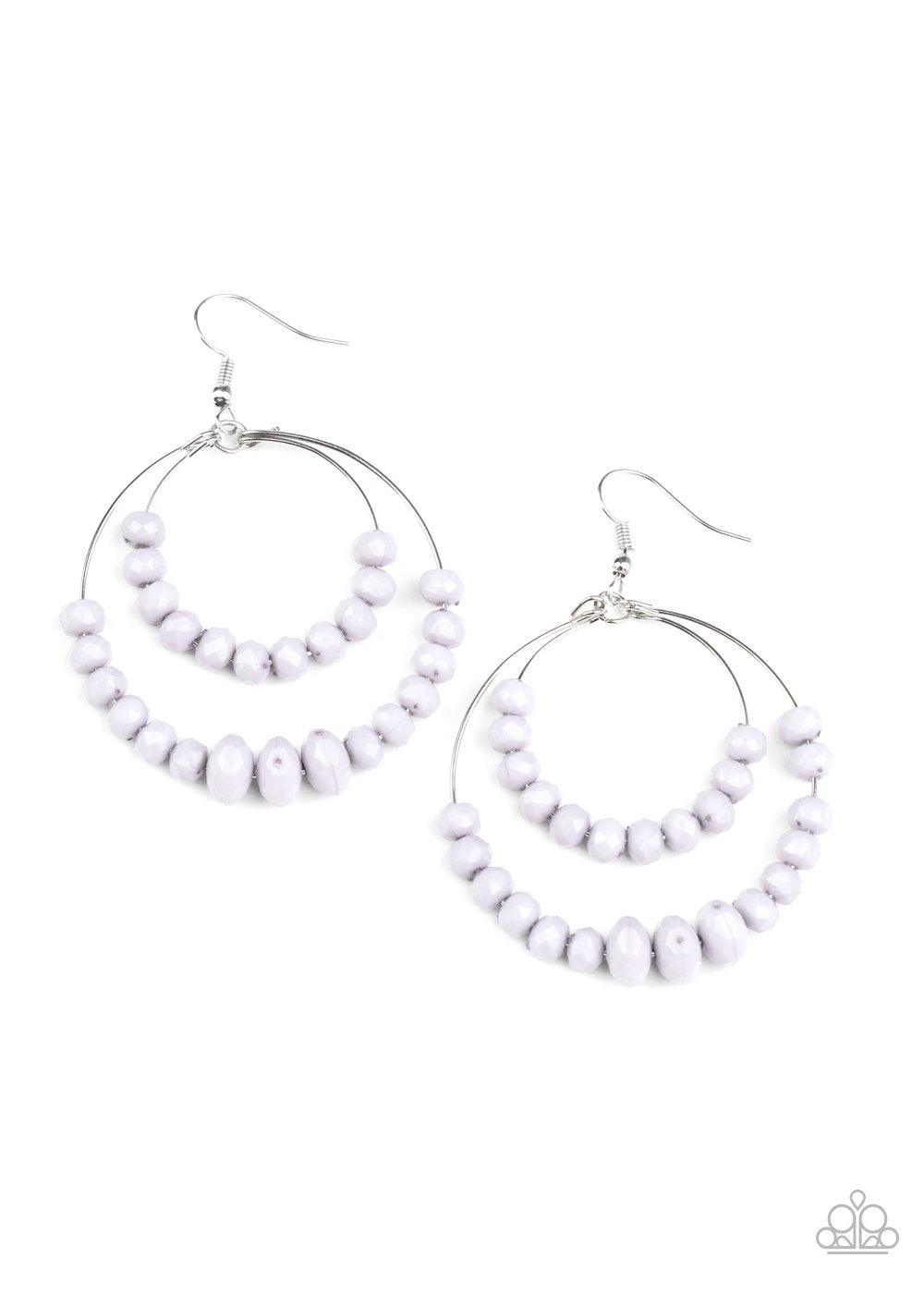 Paparazzi Accessories-Paradise Party - Silver Earrings