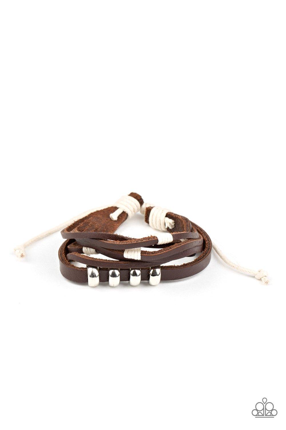 Paparazzi Accessories-Solo Quest - Brown Bracelet