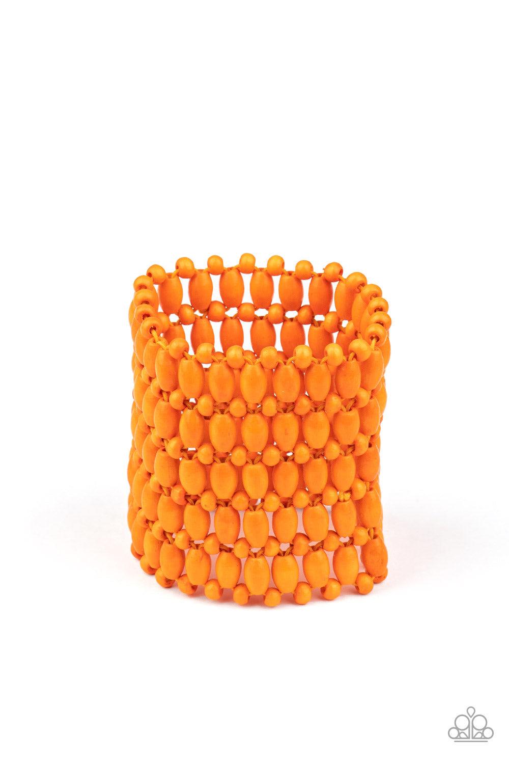 Paparazzi Accessories-Way Down In Kokomo - Orange Bracelet