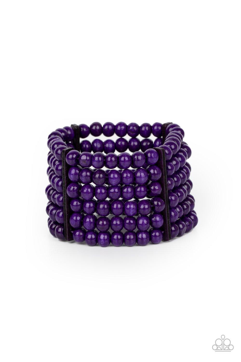 Paparazzi Accessories-Tanning in Tanzania - Purple Bracelet